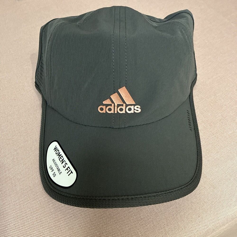 Adidas Superlite II Polyester UPF 50 Baseball Cap Women's One Size - Dk. Gray